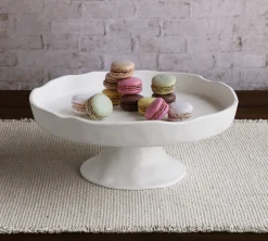 VIDA Nube Round Pedestal Cake Plate (White)