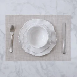 VIDA Rectangular Woven Placemats Set of 4 (Natural)