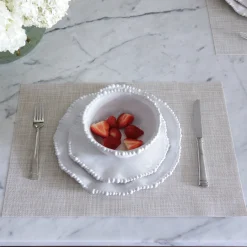 VIDA Rectangular Woven Placemats Set of 4 (Natural)