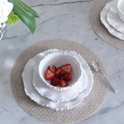 VIDA Round Woven Placemat Set of 4 (Rattan)