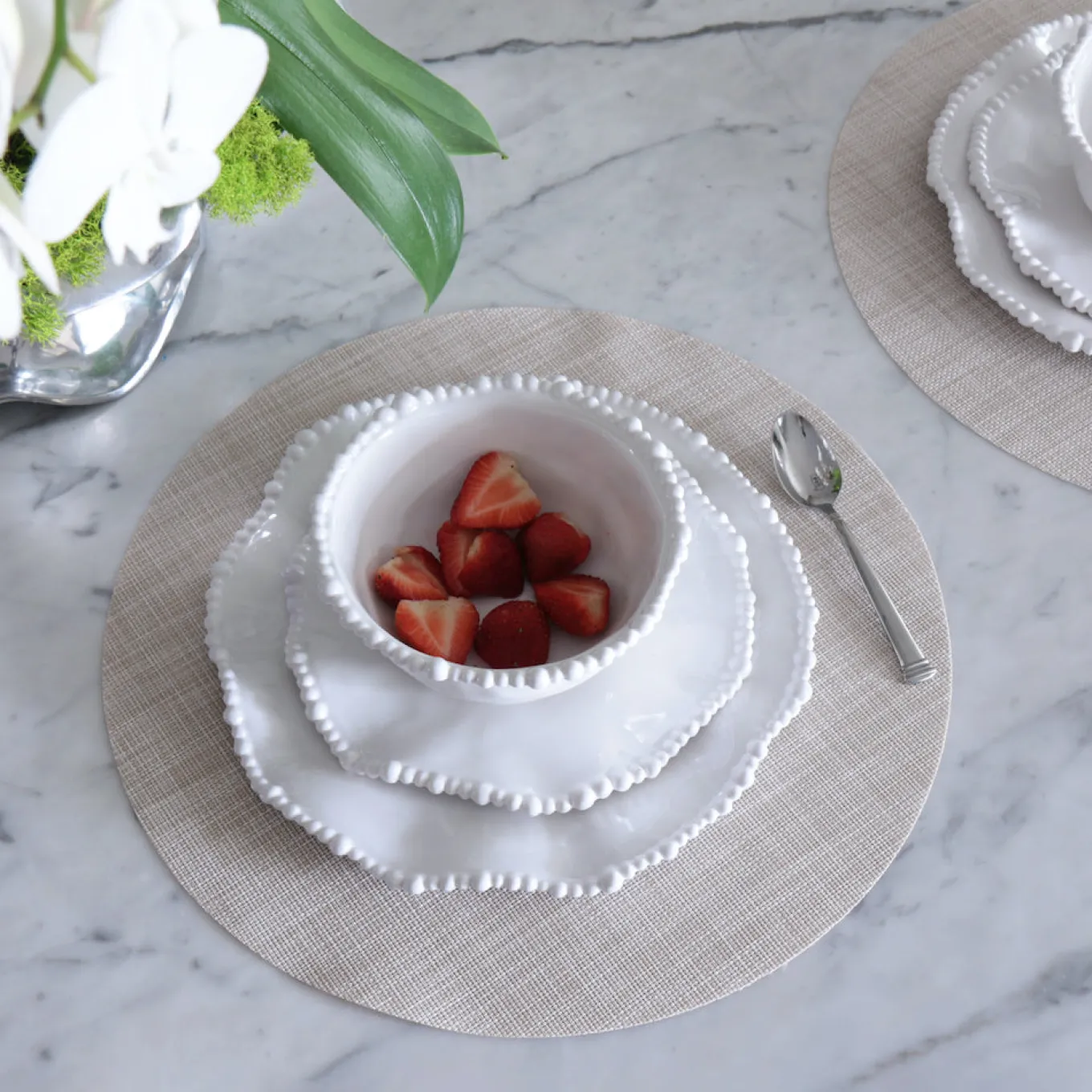 VIDA Round Woven Placemat Set of 4 (Natural)