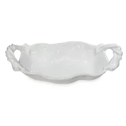 VIDA Sasha Medium Bowl with Handles White
