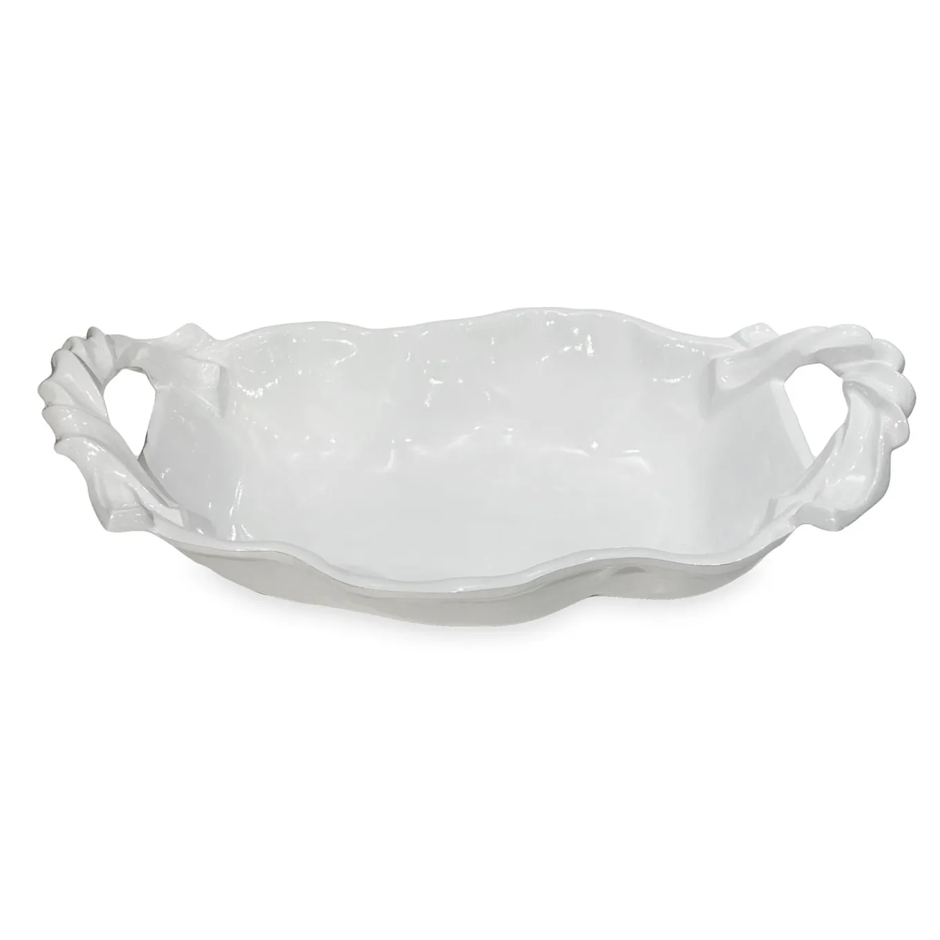 VIDA Sasha Medium Bowl with Handles White