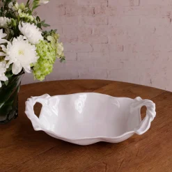 VIDA Sasha Medium Bowl with Handles White