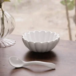 VIDA Vienna Mini Bowl with Spoon White